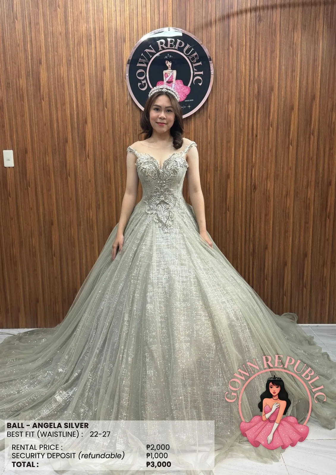 Ball Gowns: Silver / Gray 275